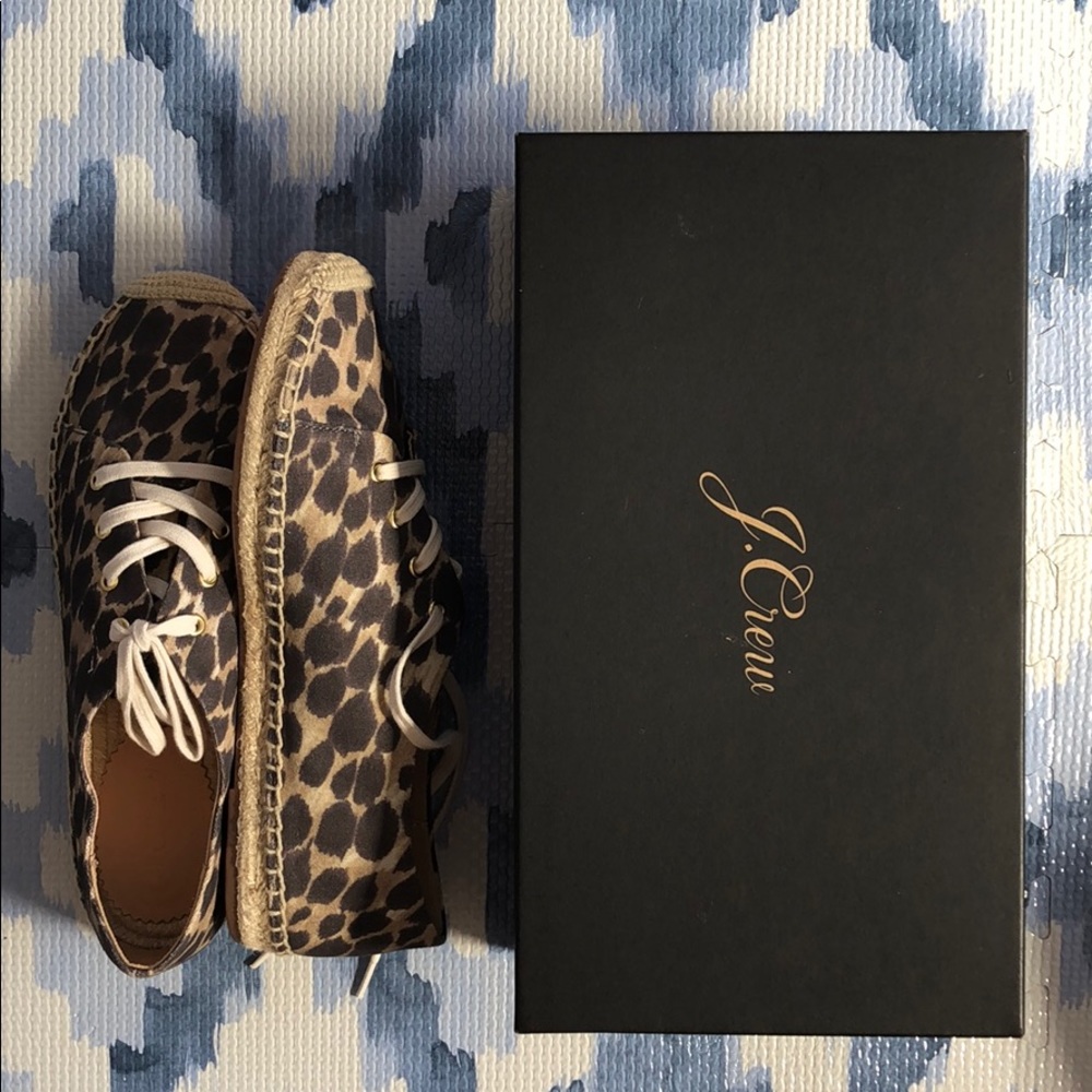 J crew leopard espadrilles